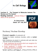 BMT - 221 Introduction To Cell Biology: Reading Material: Dr. Saima Anwar Dated: 23 Feb, 2017