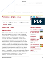 Aerospace Engineering: Research Areas