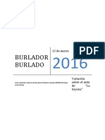 Burlador Burlado Teatro Folclórico para Jackelyn