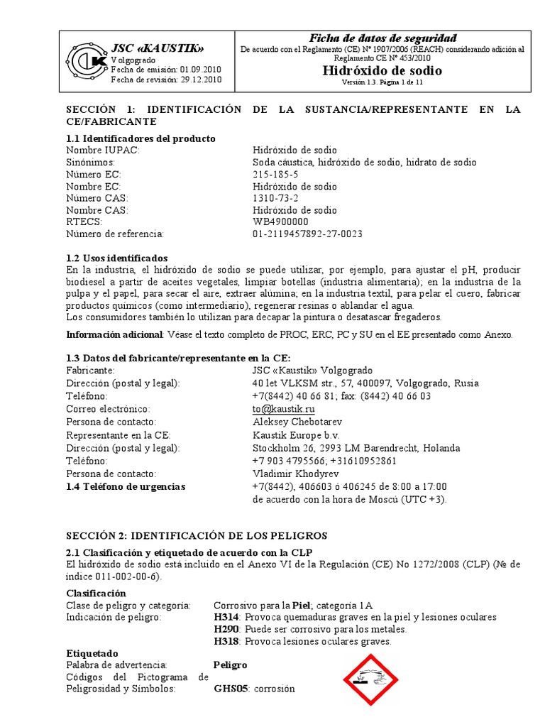 NaOH Hidroxido de Sodio Quemar Aluminio Prueba
