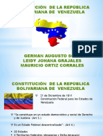 CONSTITUCIÓN  DE LA REPÚBLICA BOLIVARIANA DE  VENEZUELA