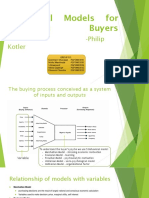 Behavioral Models For Analyzing Buyers: - Philip Kotler
