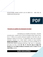 Acao Anulatoria Cheque Conta Corrente Indenizacao Dano Moral Modelo 51 BC151