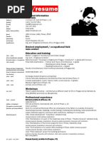 Cv Resume Tomas Kral