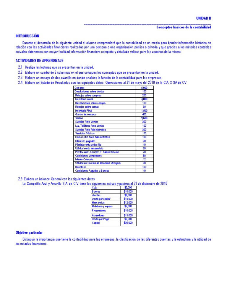 Importancia de la Contabilidad Empresarial | PDF | Estado de resultados ...