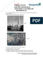 Itens de Geografia Relacionados À MATRIZ de REFERÊNCIA (Correto)