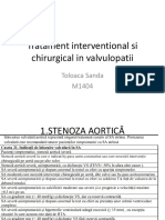 Tratament Interventional Si Chirurgical in Valvulopatii