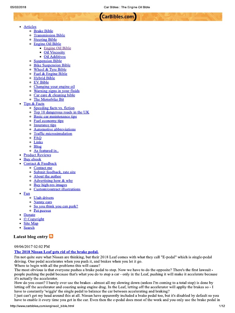 The Engine Oil Bible PDF