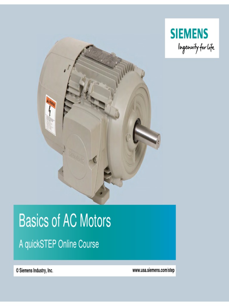Basics of AC Motors PDF | PDF | Horsepower | Force