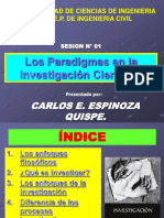 Sesion #001 - Paradigmas de La Investigacion