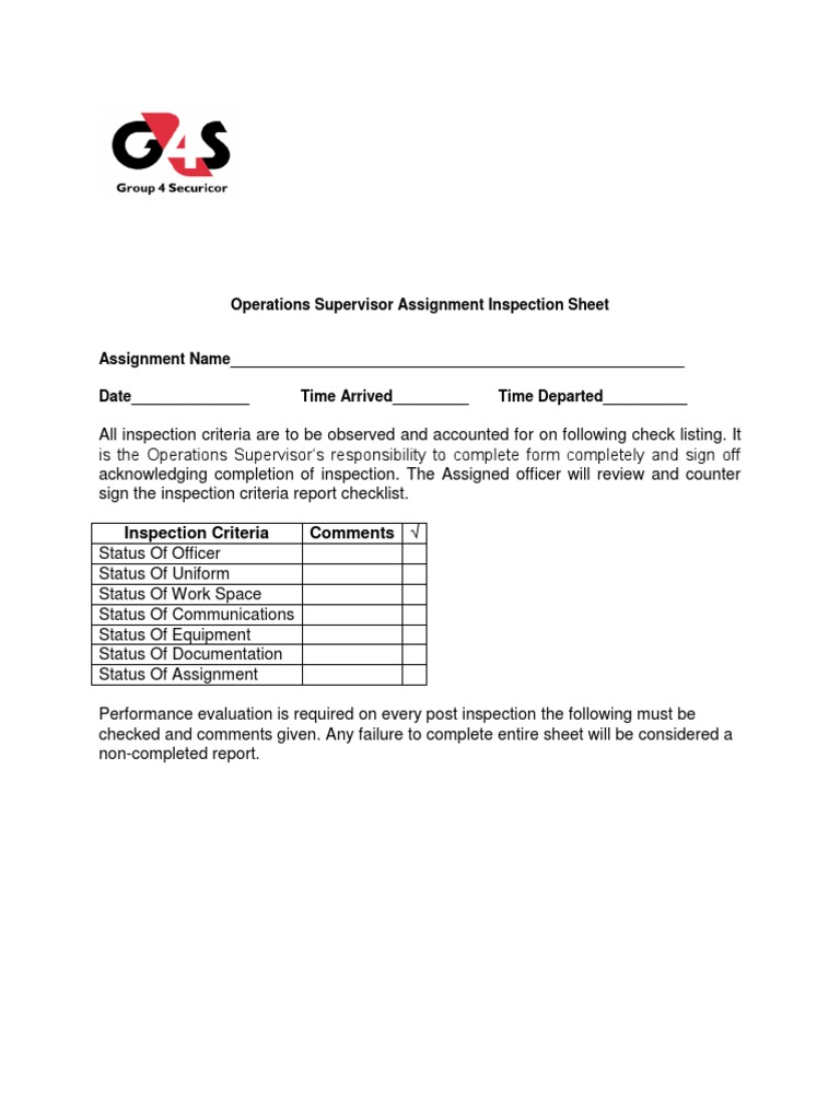 dpp special assignment inspection