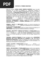 Formato Contrato a Término Indefinido