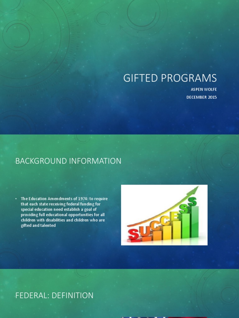Overview of Gifted Education Programs | PDF | Gifted Education ...