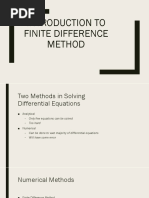 Introduction To Finite Difference Method