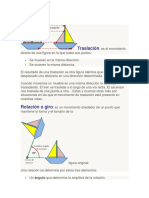 Movimientos y simetría en geometría