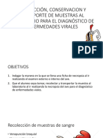 Recolección, Conservacion y Transporte de Muestras Al Laboratorio