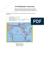 Teorías de Poblamiento Americano