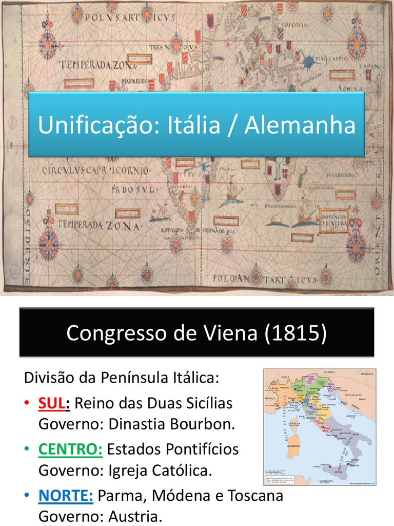 Unificação da Itália e Alemanha: Resumo | PDF | Prússia | Relações ...