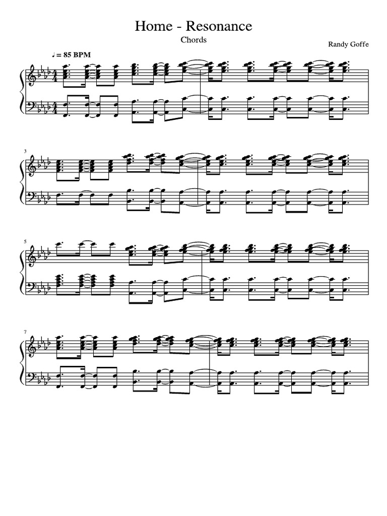 Home Resonance (Sheet Music) PDF