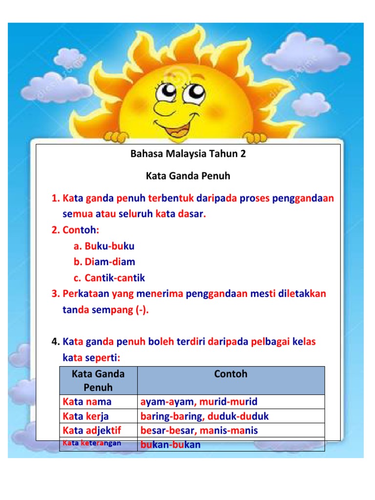 Kata Ganda Tahun 2 Pdf