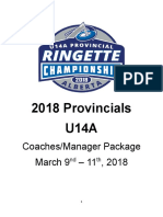 2018 Provincial Coaches Manager Package