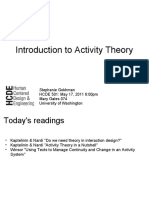 Introduction to Activity Theory in HCI