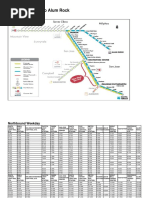 Caltrain Weekday Northbound Schedule | PDF | Caltrain | California