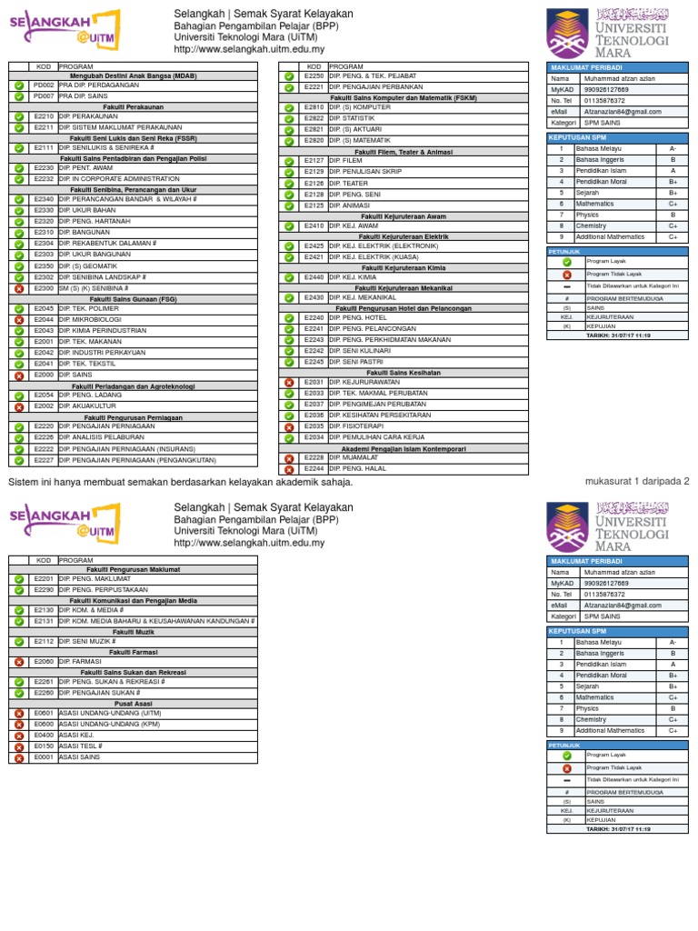 Contoh Uitm Sains Pdf