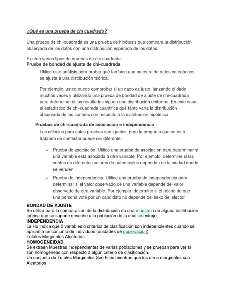 Prueba De Independencia Chi Cuadrado Ejemplos Resueltos