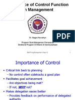 Importance of Control Function On Management