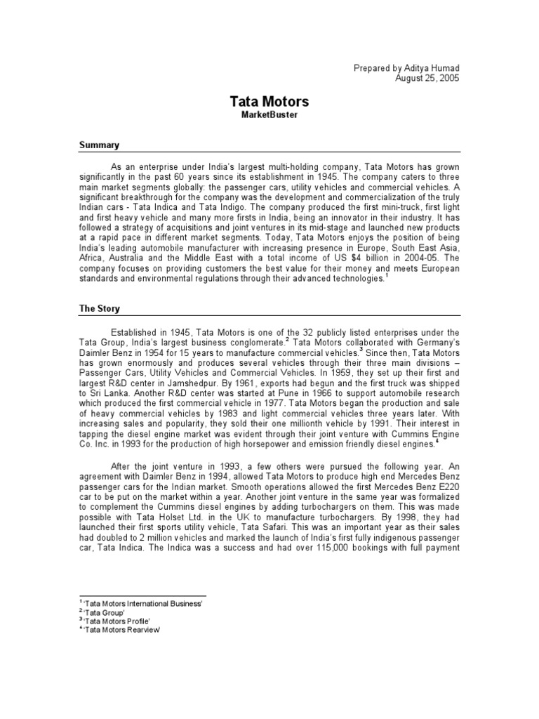 Tata Motors | PDF