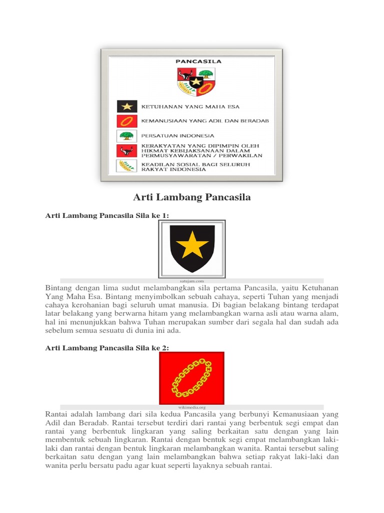 Arti Lambang Pancasila Pdf
