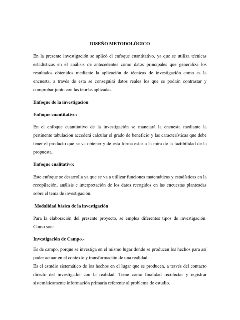 Diseño metodológico de una tesis Cuestionario