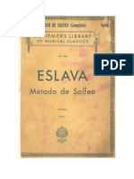 Método de Solfeo Eslava