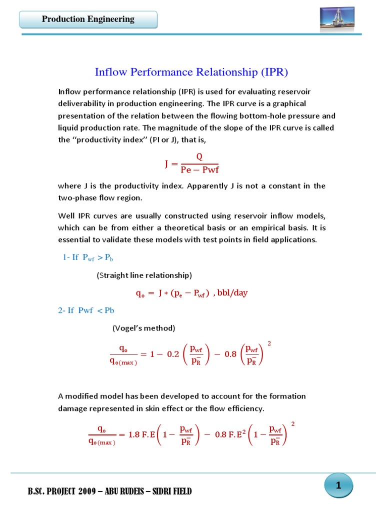 Inflow Performance Relationship Analysis | PDF | Pump | Casing (Borehole)