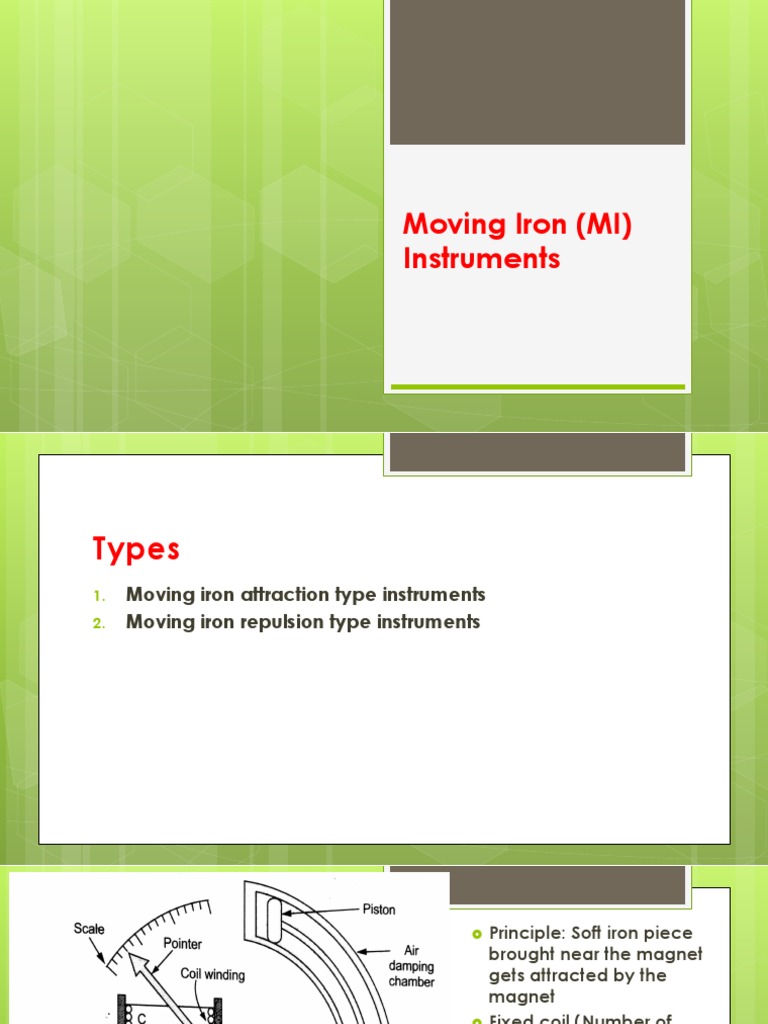 Moving Iron Instruments Overview | PDF | Inductor | Inductance
