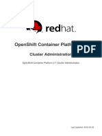 OpenShift Container Platform 3.7 Cluster Administration en US