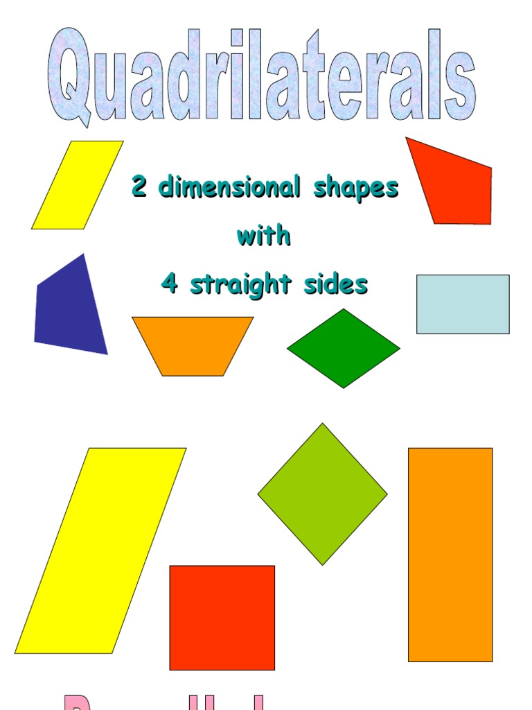 Quadrilaterals: 4-Sided Shapes | PDF