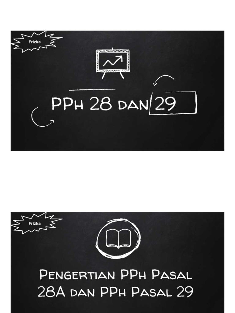Perbandingan PPh Pasal 28 dan 29 | PDF