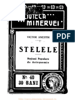 Victor Anestin - Stelele - notiuni populare de astronomie