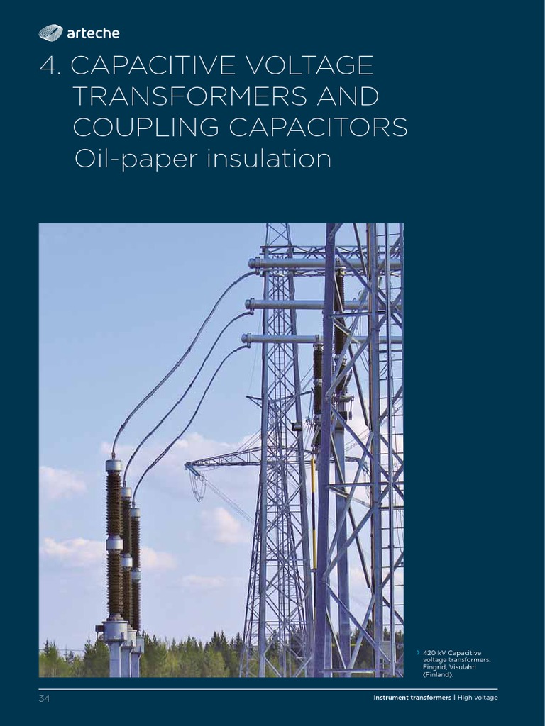 Capacitive Voltage Transformers Overview | PDF | Capacitor | Transformer