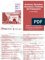 Archivos, Derechos Humanos y Víctimas Del Franquismo. II Jornadas