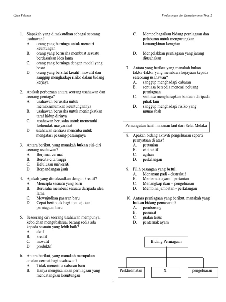 Ujian Bulanan Khbt2 Pk Pdf