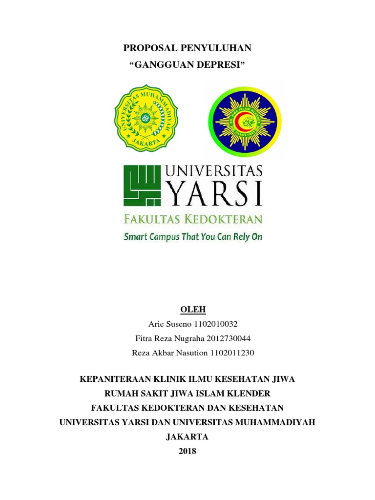 Proposal Penyuluhan Gangguan Depresi
