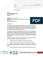 Modelo Correo Certficado Citación Ampliación de Hechos