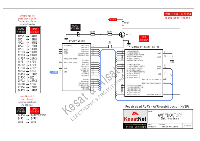 Avr Doctor Schematic | PDF | Digital Technology | Electronic Design