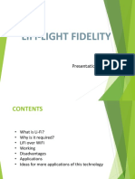 Lifi-Light Fidelity: Presentation By: S.Haritha