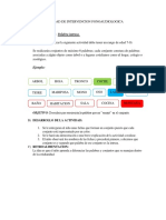 Actividad de Intervencion Fonoaudiologica