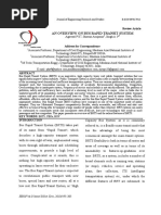 An Overview On Bus Rapid Transit System: E-ISSN 0976-7916