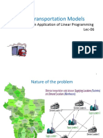 Lec - 06!07!08 Transportation Model